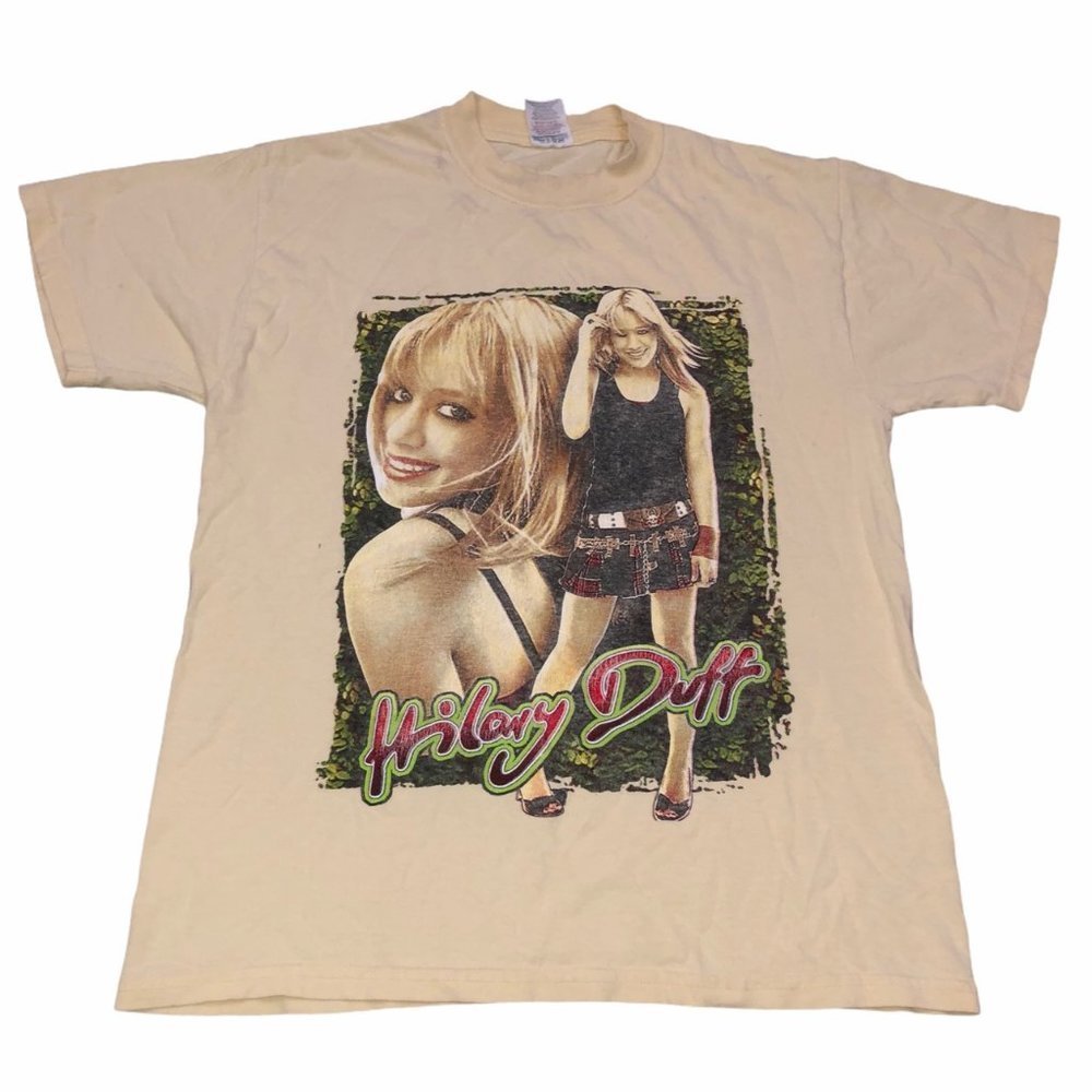 Vintage 2005 Hilary Duff Still Most Wanted Tour Rap Tee Style